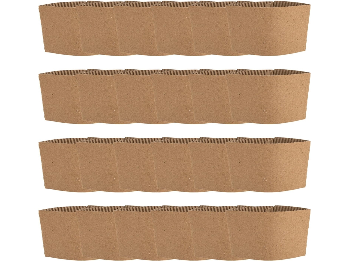 50 Capas De Papelão Ondulado Para Copos, 90 Mm