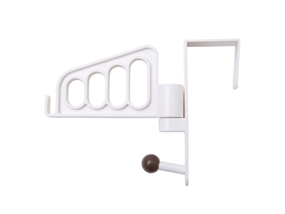 Soporte de puerta con 4 agujeros para colgar ropa