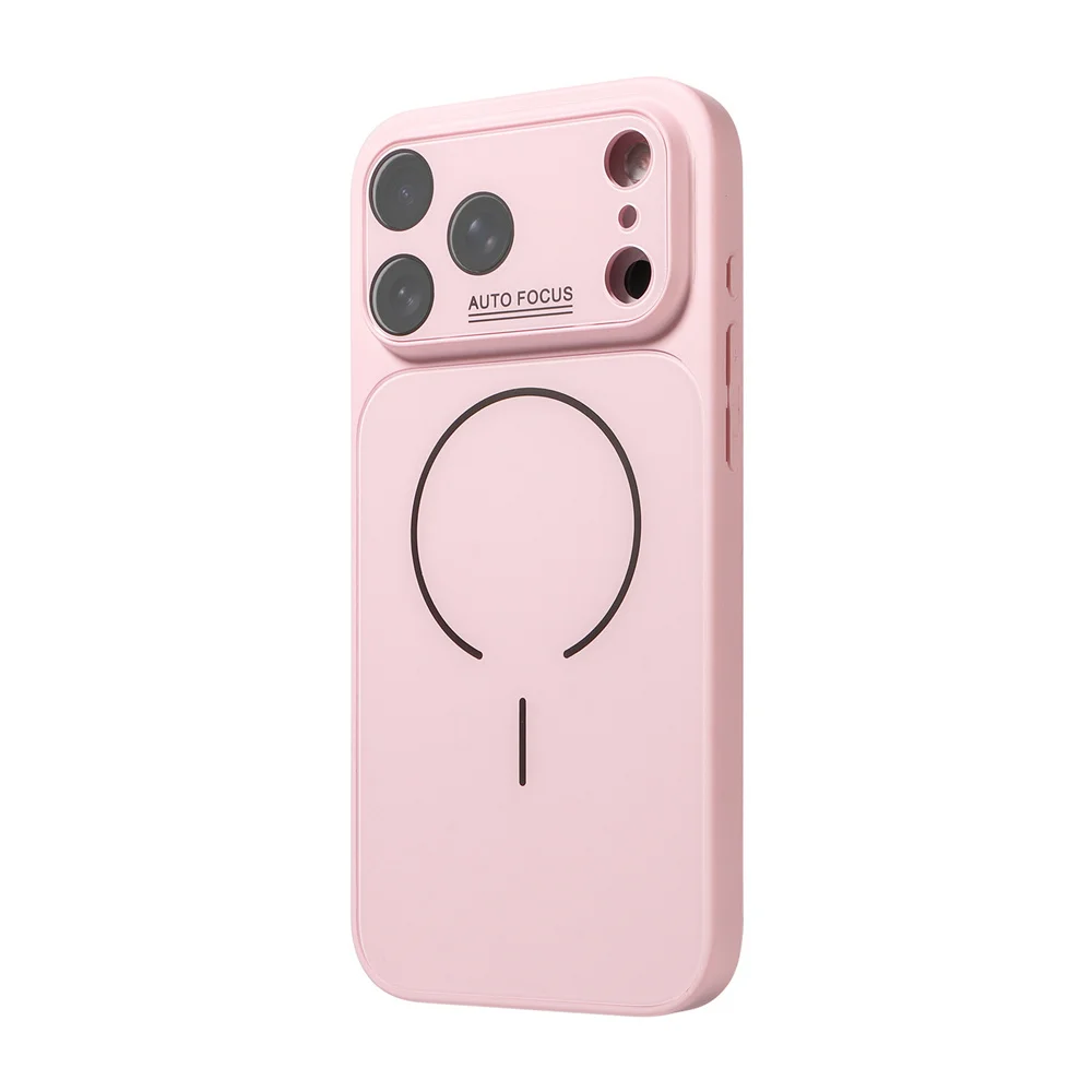 (iphone 16 Pro, Rosa) Funda Protectora Magnética Magsafe Para Iphone, Compatible Con Carga Inalámbrica.