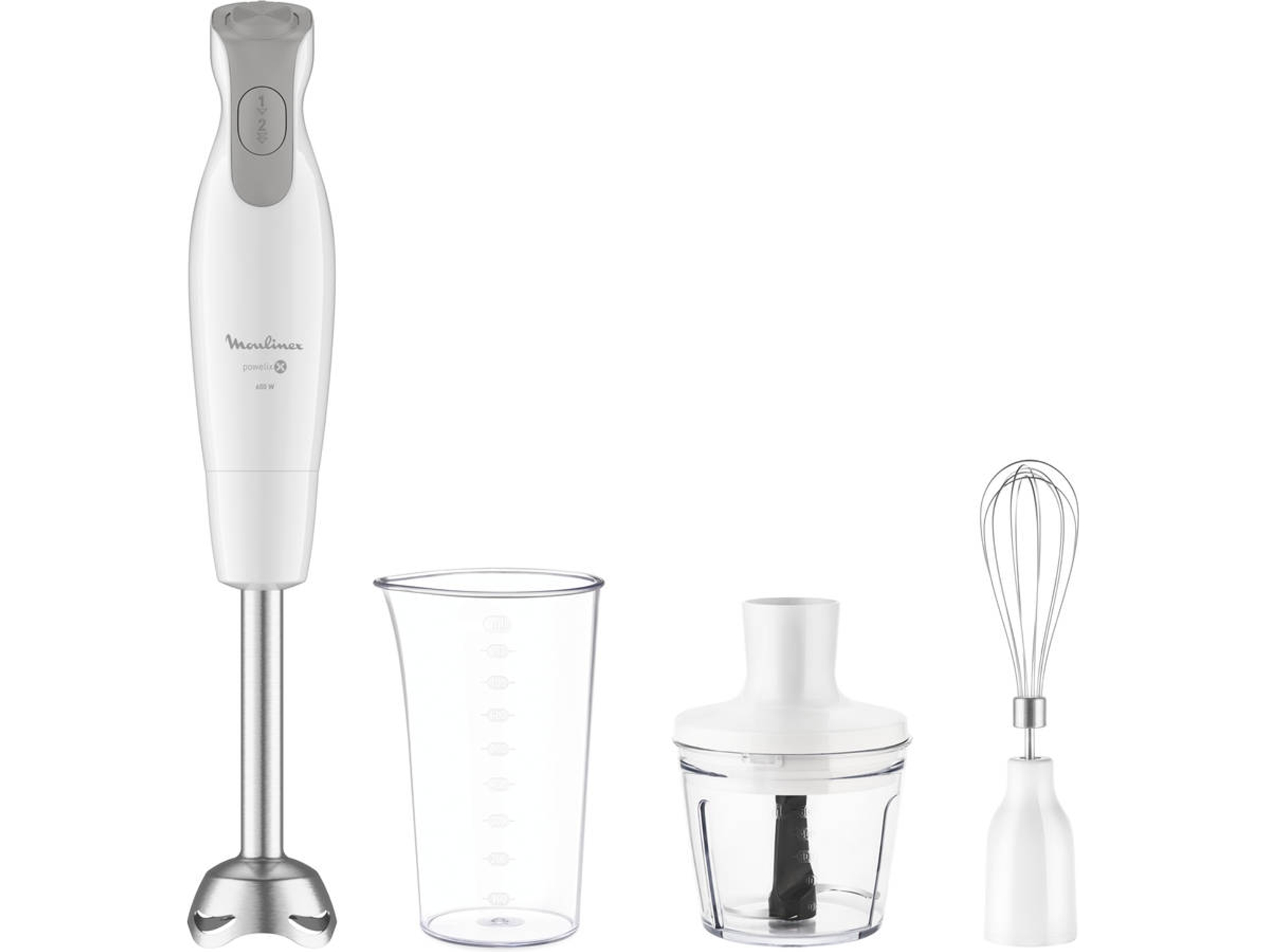 Batidora de Mano + Accesorios MOULINEX DD5531 (600 W - Blanco)