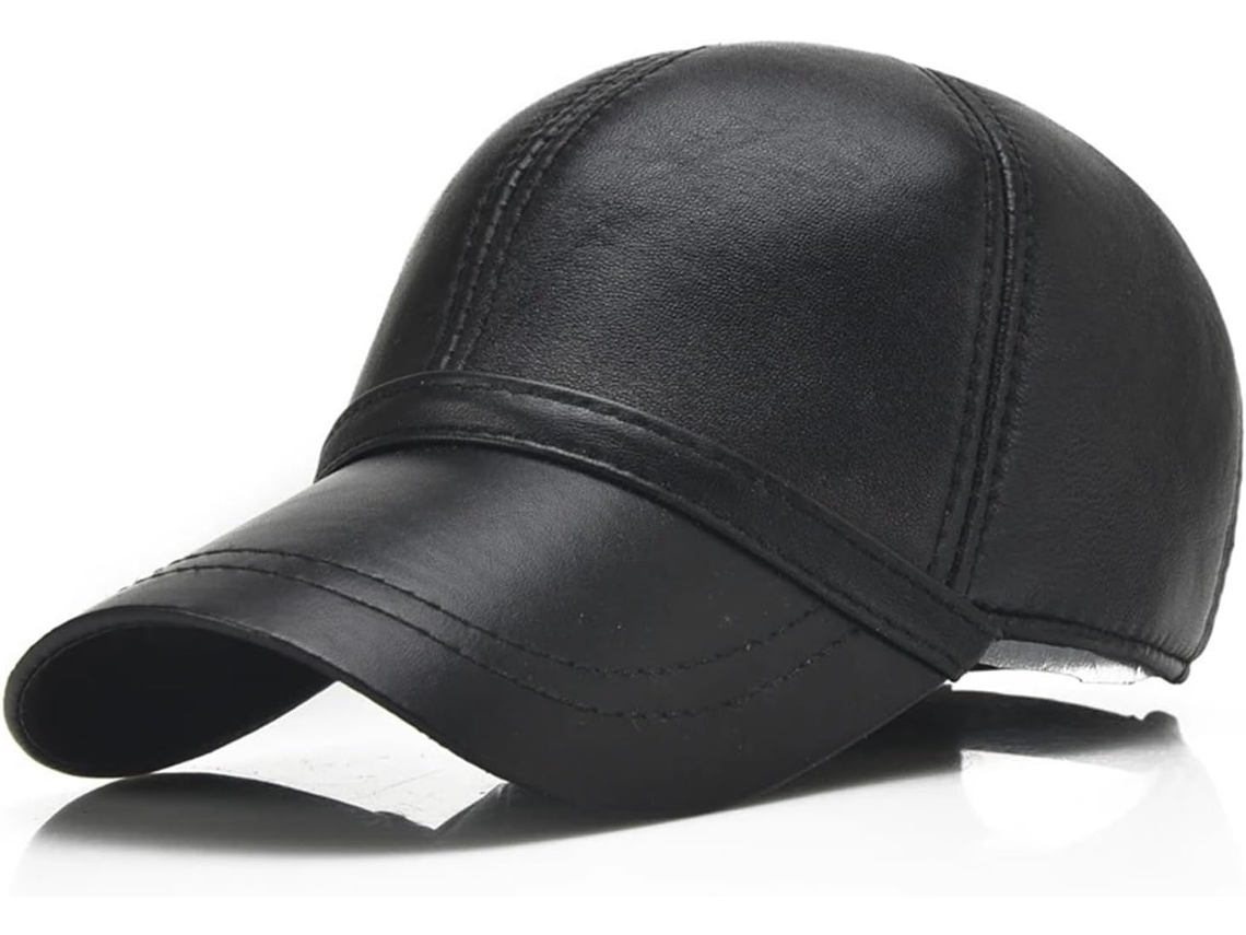 Gorras De Béisbol Informales De Piel De Oveja Auténtica Para Hombre.