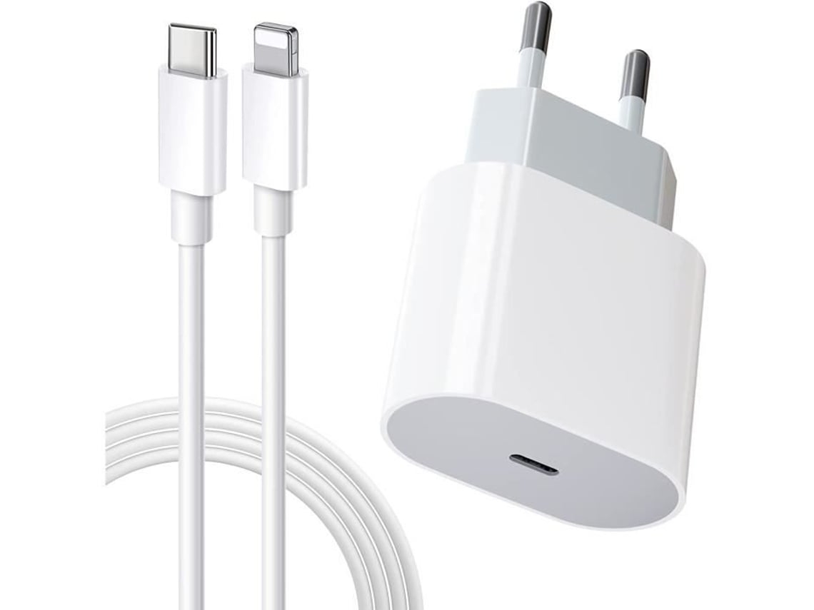Cargador rápido USB-C para iPhone 20W - 1 metro