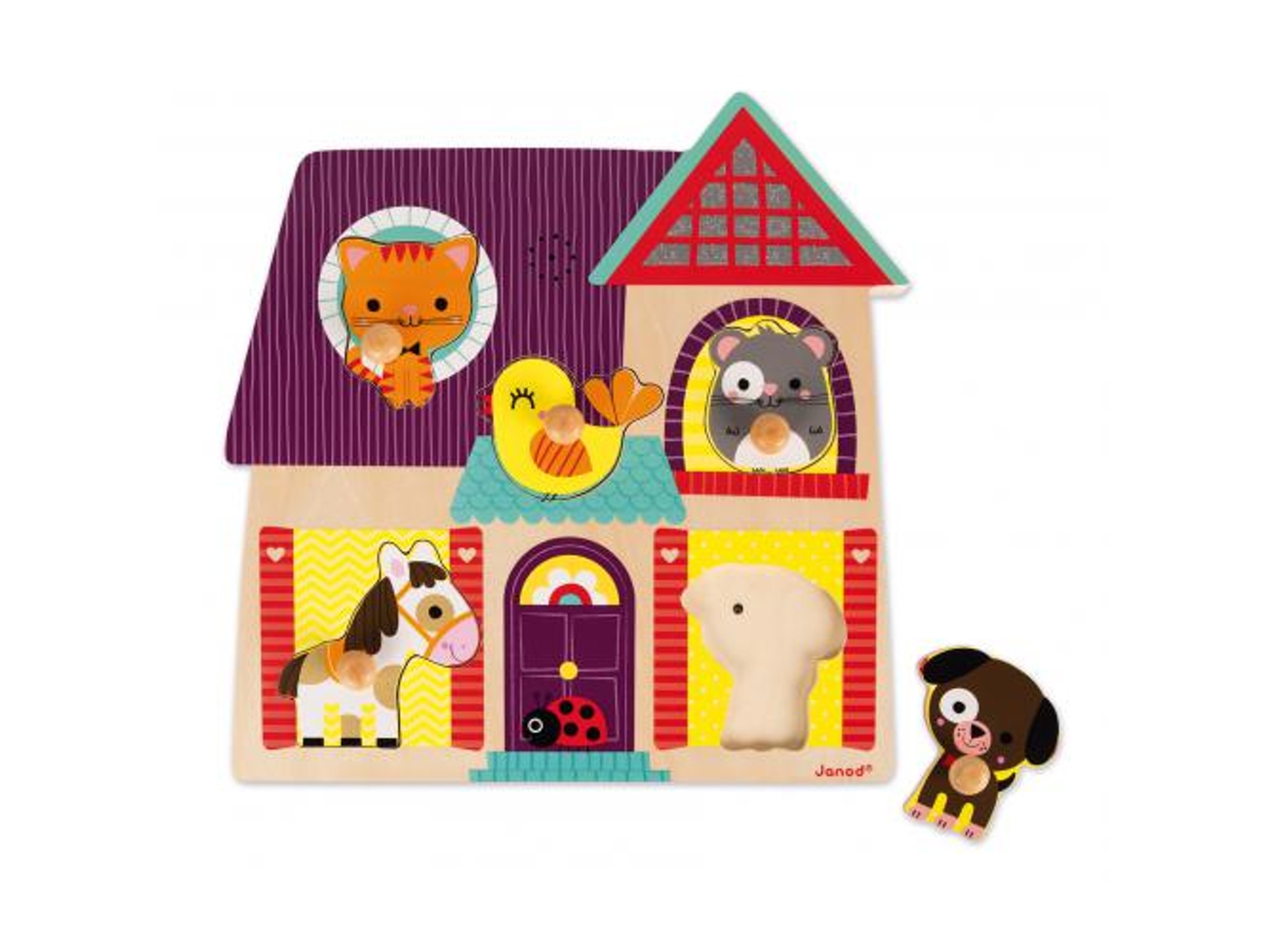 Puzzle Musical JANOD Mi Amiguitos (5 Piezas)