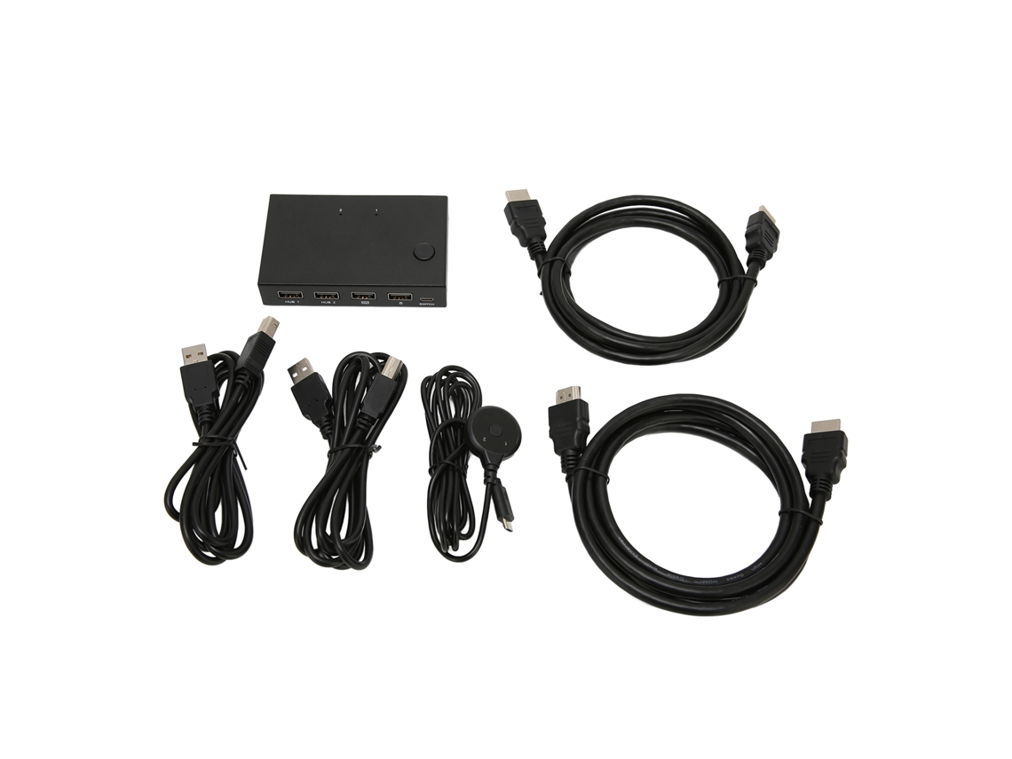 Vlrla-2026novointerruptor Kvm Usb De 2 Puertos Hdmi 4k 30hz