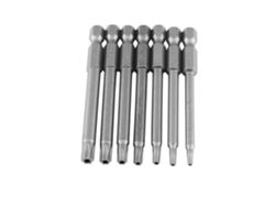 Juego de puntas de destornillador Phillips T8 T30 de acero S2 de 75 mm (1/4 de pulgada)