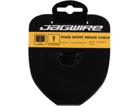 Cable de Freno JAGWIRE Road Brake Cable-Slick Stainless-1.5X3500Mm-Sram/Shimano (Negro, Amarillo - TU)