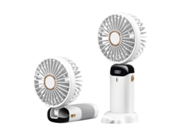 Ventilador Portátil Mini De Mano Recargable 5 Velocidades Plegable 90° Batería Usb Para Viajes