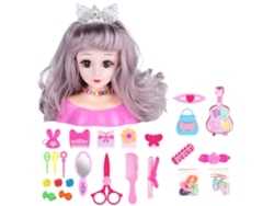 Set De Juguetes De Peluquería Con 25 Piezas, Muñeca Modelo Para Niñas