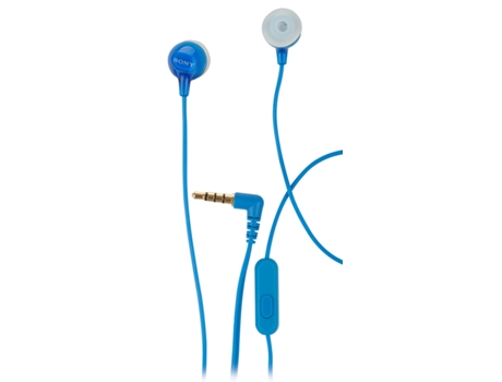 Auriculares con Cable SONY Mdrex15Apli.Ce7 (In Ear - Micrófono - Azul)