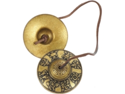 Campana Tibetana De Cobre Puro, Instrumento De Percusión Religioso Compacto Y Ligero, Platillo.