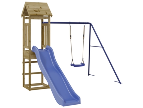 Parque Infantil De Exterior VIDAXL Marrón Madera