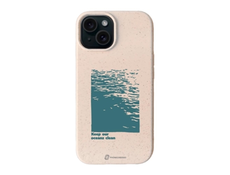 Funda Móvil Oficial Compostable Base para iPhone 15 PHONECASES3D Blanco