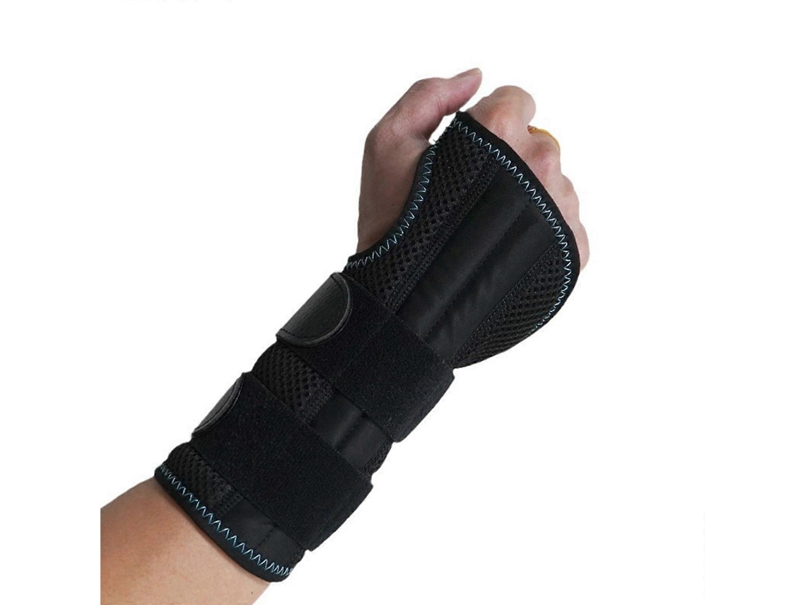 Muñequera ajustable para muñeca izquierda y derecha, soporte ortopédico para la mano, para hombres y mujeres. Talla L. Para la mano derecha.