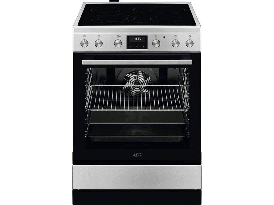 Cocina Vitrocerámica AEG CCB6642CBM (Eléctrico - 59,6 cm - Inox)