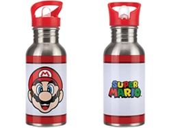 Botella PALADONe Super Mario Con Pajita (500 ml - Inox)