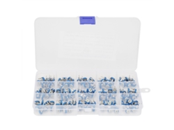 150 Piezas 15 Valores Potenciómetro Variable Trimmer Azul Blanco Resistencia Electrónica Caja 6mm