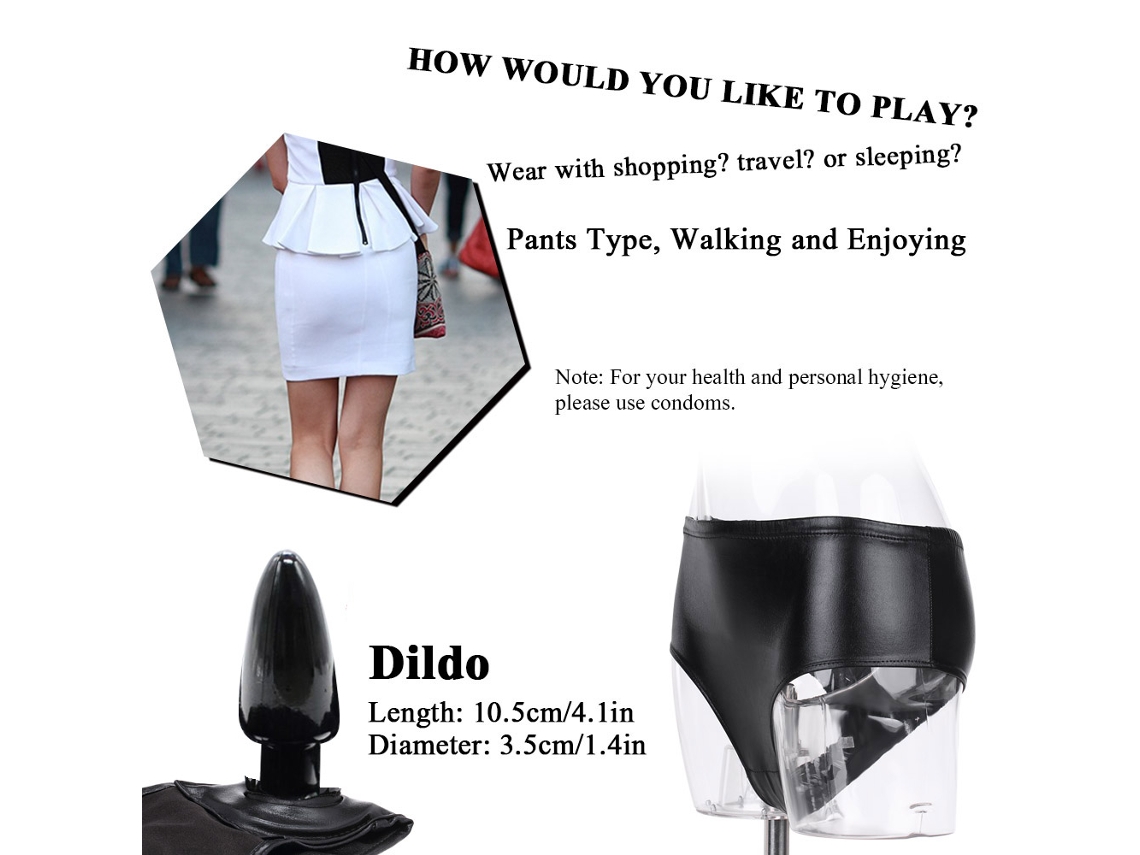 Pantalones De Masturbación Unisex Con Dildo Anal Y Vaginal Juguete Sexual