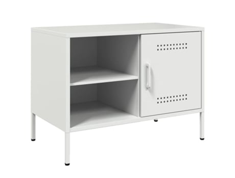 Mueble De Tv VIDAXL Blanco Acero (68x39x50,5 cm)