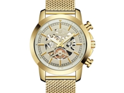 Reloj Deportivo Hombre De Acero Inoxidable Con Correa Dorado Bagari