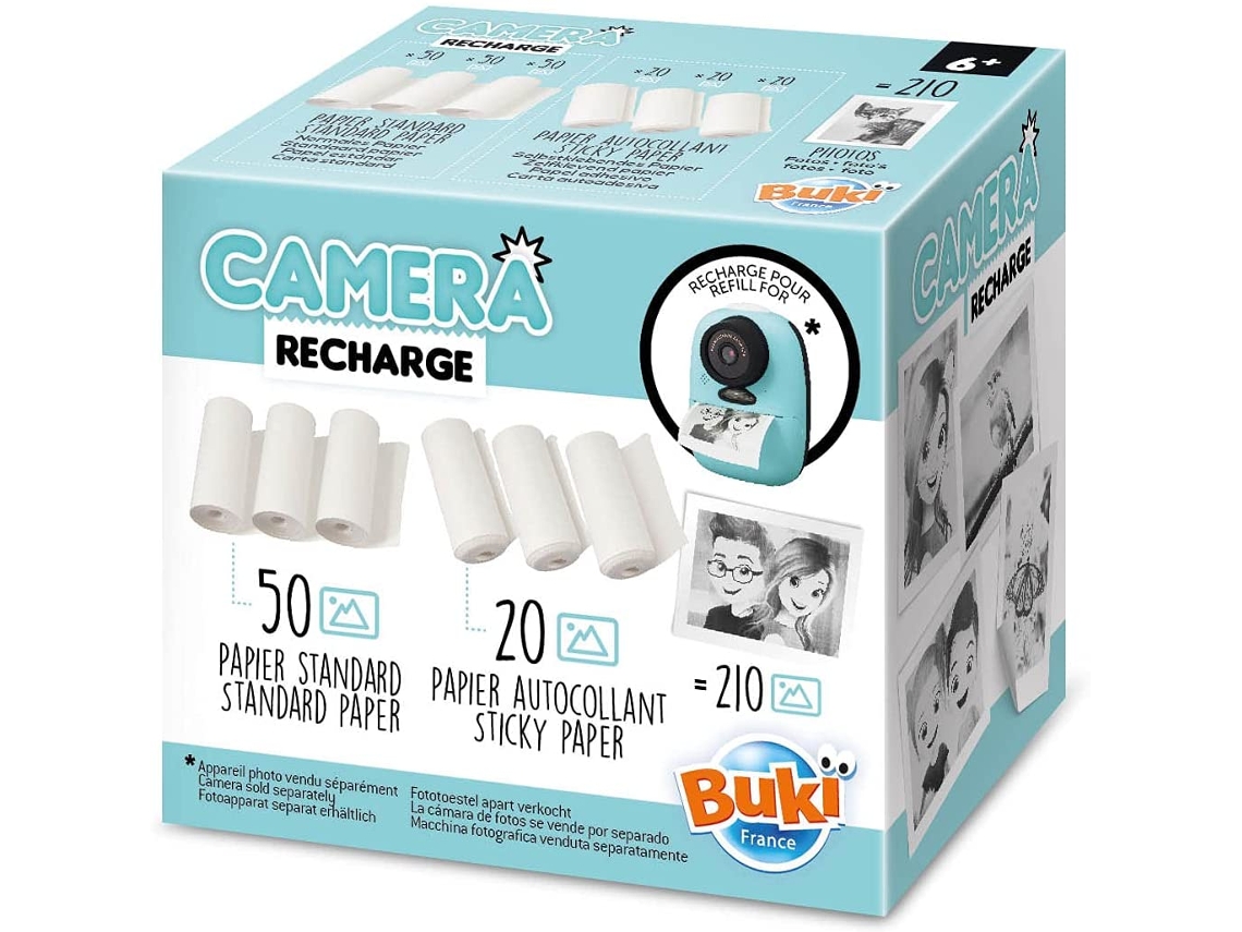 Jogo de Mesa BUKI FRANCE Paper Rolls For Instant Print Camera (6 Anos)