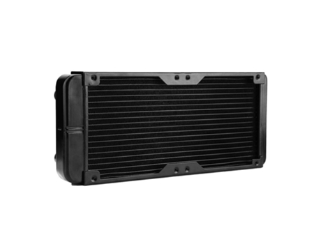 Radiador de refrigeración por agua para PC de aluminio de 18 tubos y 240mm para disipador térmico de CPU Led, compatible con ventiladores de 2x120mm