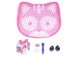 Rebe-almohada Animal Diy Plush Craft Para Niños, Colorido Y Antiestrés, Gato Rosa 33988