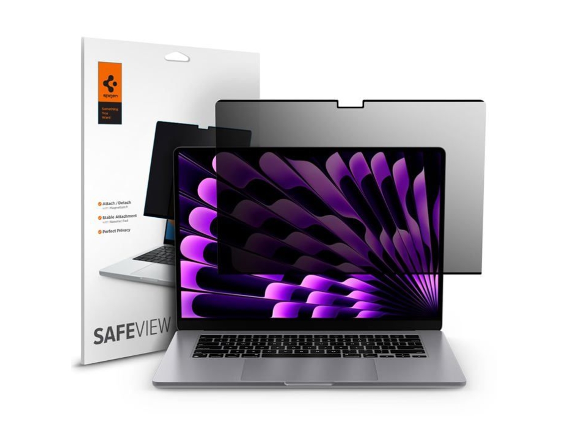 Filtro de privacidad antiespía Spigen Afl06951 de fácil instalación Nanotac