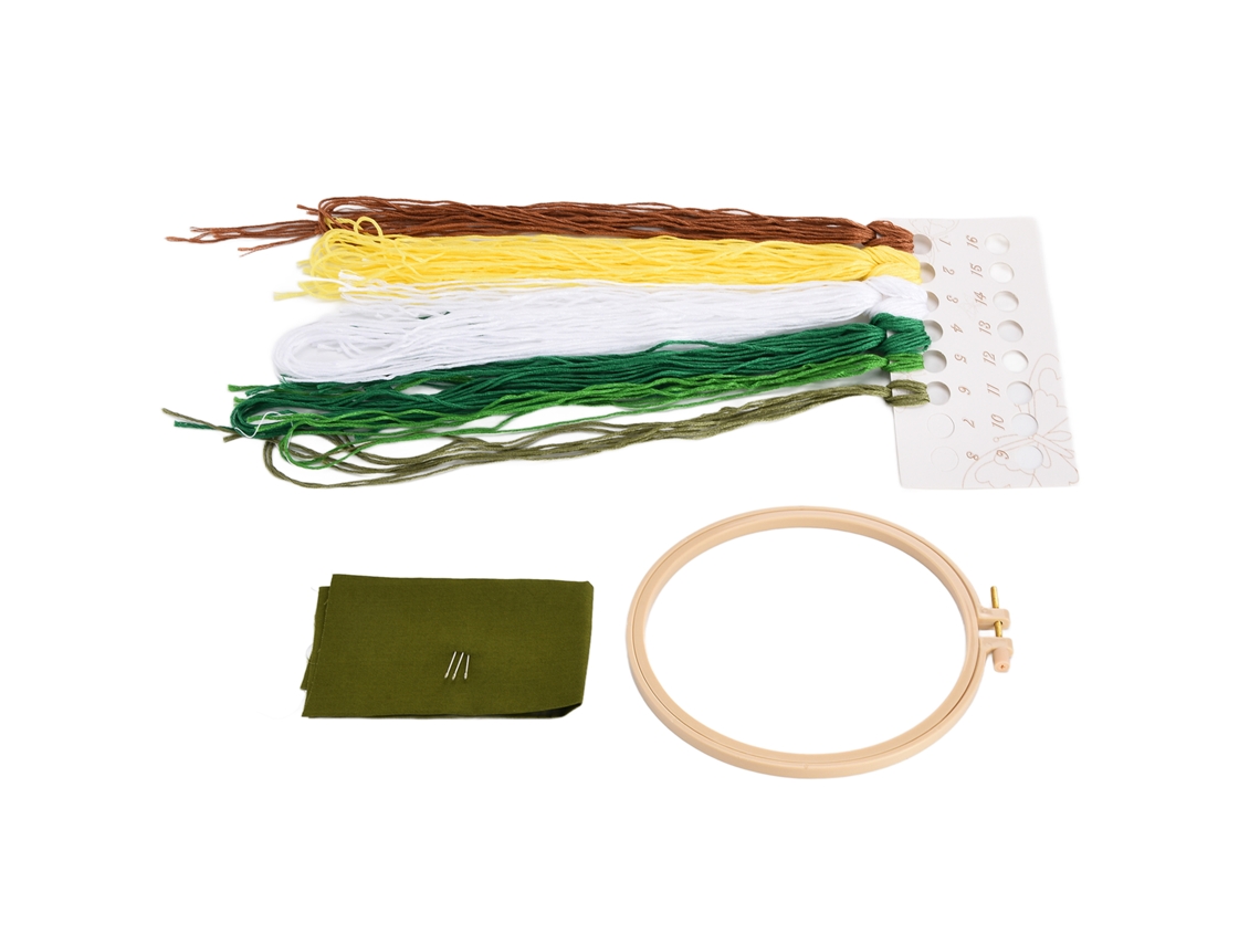 Kit de Bordado com Padrões Coloridos e Estampados para Iniciantes Diy Presente