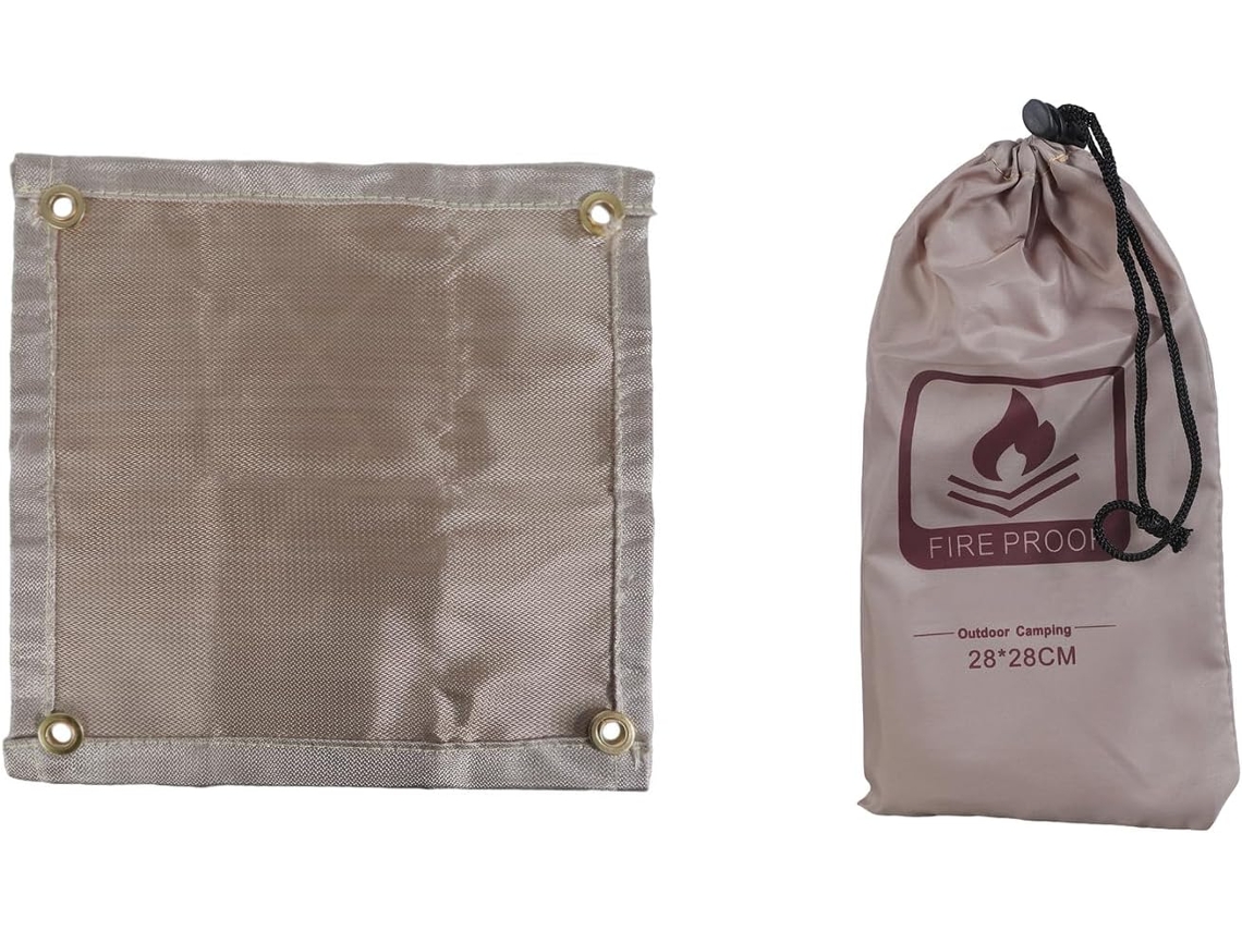 Esterilla Ignífuga Para Barbacoa Y Camping, Manta Aislante Térmica Plegable