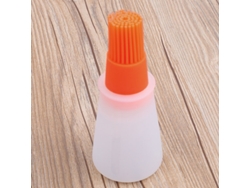 Brocha de silicona para aceite de cocina, ecológica, para untar aceite en pan, pasteles y queso. MDUG (naranja)