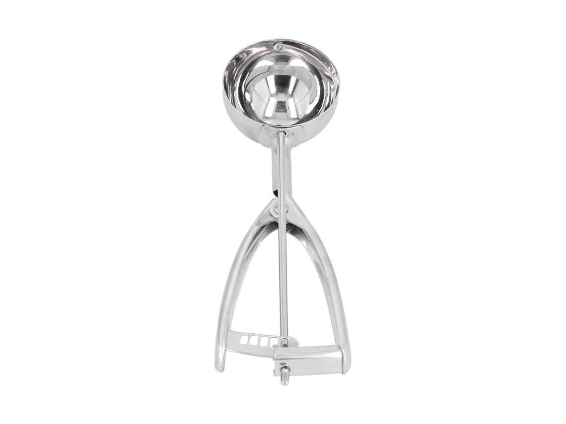 Cuchara para helado de acero inoxidable, cuchara para fruta, cuchara para helado de doble función para uso doméstico y de oficina, 6 cm de diámetro Mdug