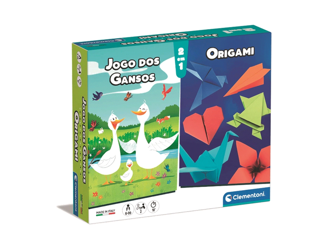 Jogo dos Gansos + Origami CLEMENTONI (Idade Mínima: 8 anos)