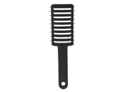 2026-pincel Desenredante Curvo Com Aberturas Mango Oco Abs Universal Para Salões De Beleza E Uso Diário