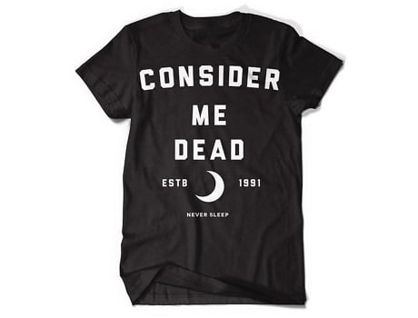 Camiseta ROCKINSTONE Consider Me Dead Never Sleep (XXXL)