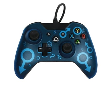Controlador con cable Controlador de juego USB para PC Gamepad Joystick con Xbox One/One S/One X/One Elite/Pc/Windows 7/8/10 azul YIZHOOD