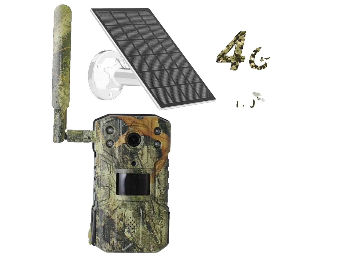 Cámara de caza solar con visión nocturna de 30 m y sensor 4G OEM