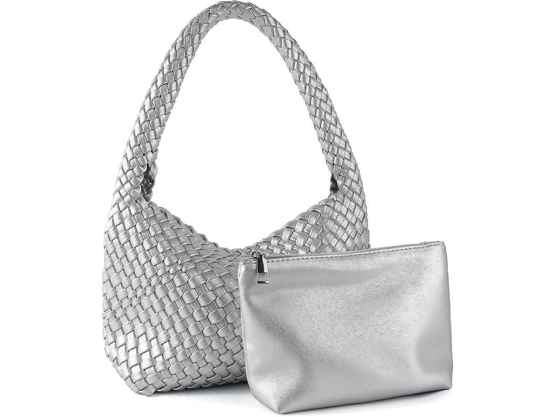 2026 Bolsillos y Carteras Piel Tela Bolso de hombro versátil para mujer Bajo el brazo Hecho a mano Moda