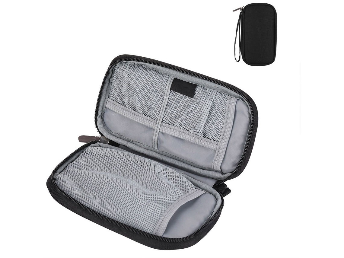 Bolsa De Almacenamiento Para Power Bank Oxford Anti-rasguño Organizador De Accesorios Digitales Negro