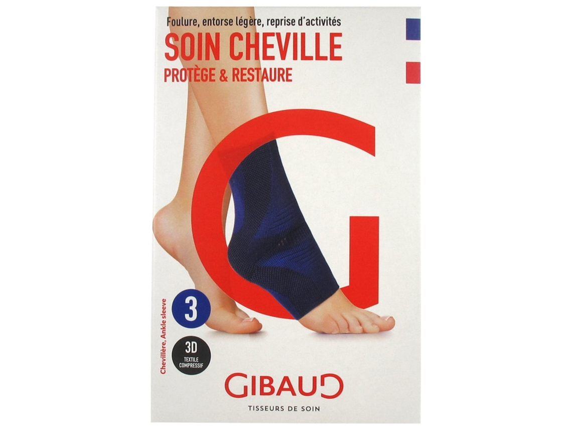 GIBAUD Cuidado Del Tobillo Azul de Tobillo Tamaño : Tailla 3