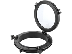 En Verre Trempé Noir Marin Avec Joints Durables Pour Bateau Yacht Rv Fenêtre Ronde 10 Pouces