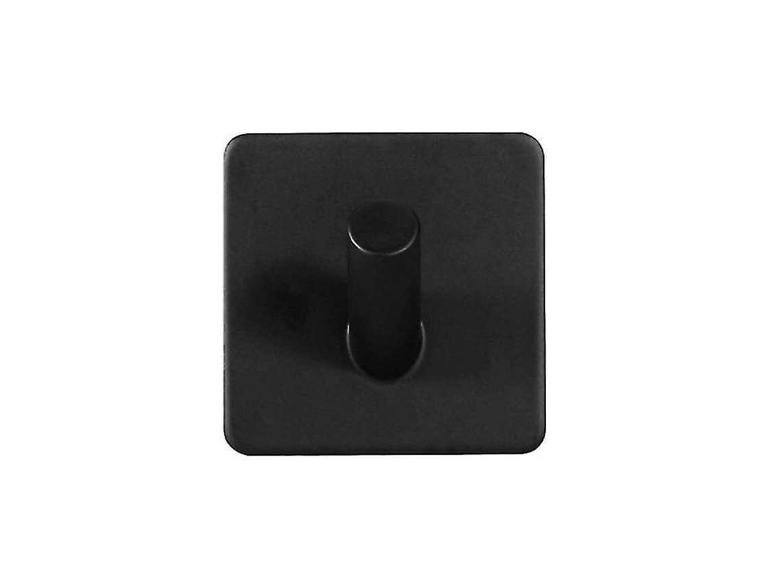Fasst-ganchos De Toalla Adhesivos 2 Piezas Negro Con Terminado Mate Resistente A Manchas Y Huellas