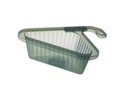 Cesta Escurridora Triangular Para Fregadero Con Asa Retráctil Para Cocina Y Baño, Fabricada En Material Pp Seguro.