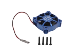 Ventilador de refrigeración de aluminio para coches RC a escala 1/10, 1/12 y 1/8, color azul oscuro.