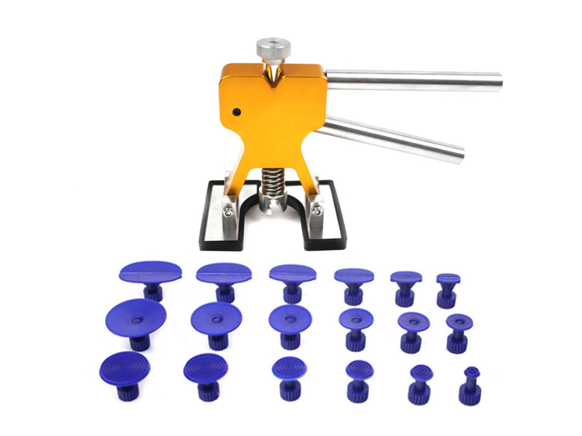 Kit De Herramientas Para Reparación De Abolladuras Sin Pintura Para Automóviles Con Elevador Y Extractor Ajustables.