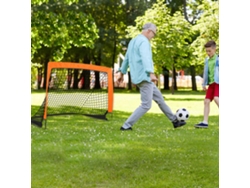 Juego de fútbol infantil plegable portátil Kklv-red para entrenamiento al aire libre con varillas cuadradas de fibra de vidrio para niños.
