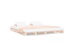 Maison Exclusive - Cama De Palets De Madera Maciza De Pino 140x200 Cm