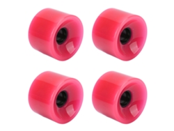 4 Ruedas De Patinete 78a, Resistentes Sin Grietas, Agarre Fuerte, Accesorios De Patinete, Rojo Rosa