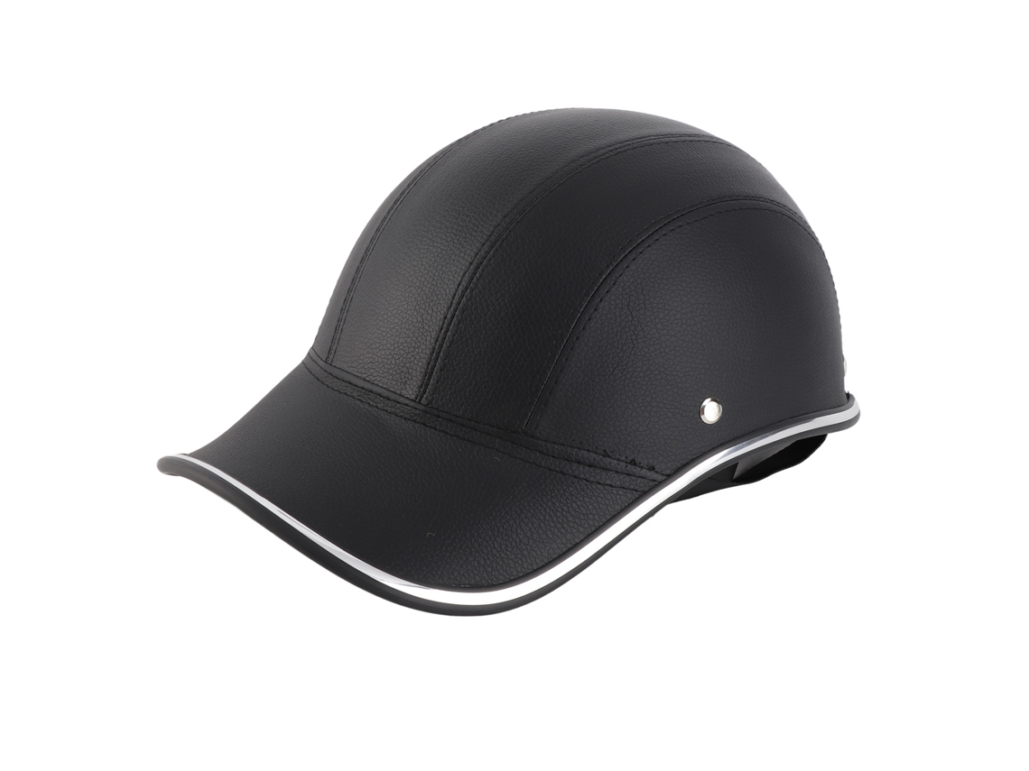 2026-casco De Media Cara Para Moto Bicicleta Casco Béisbol Con Correa Ajustable Protección Cabeza Antiviento Seguro
