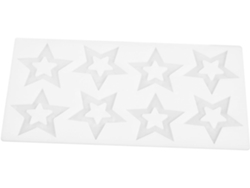 Molde Para Caramelos Con Forma De Estrella, De Silicona De Grado Alimenticio Y Resistente A Altas Temperaturas, Ideal Para La Cocina.