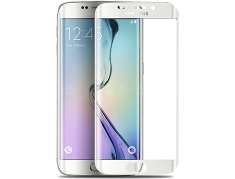 Protector Cristal Templado Samsung Galaxy S6 Edge Multi4You Full Cover 3D Blanco